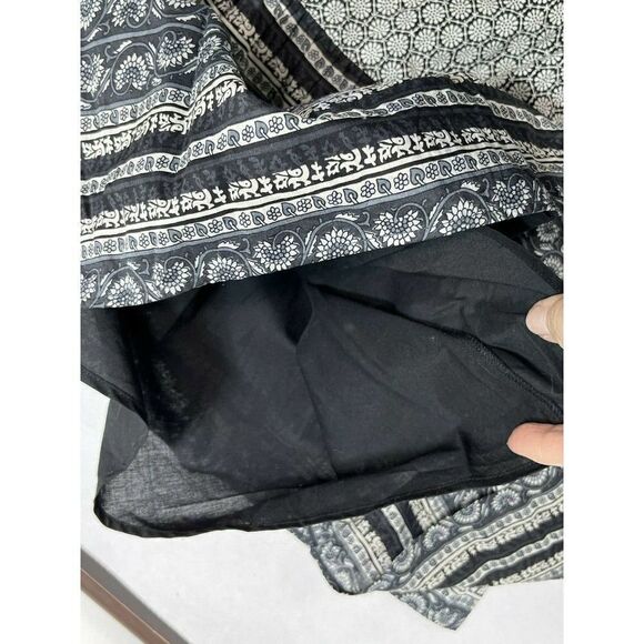 Anna Sui x Uniqlo Floral Midi Dress Medium Modest Ruffle Cotton Prairie - Picture 9 of 15